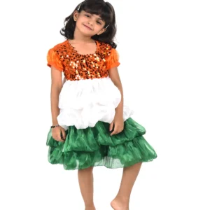 Tri Colored Frock Independence Day Fancy Dress Costume